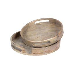 STORT OG LEKKERT RUNDT TREFAT, � 38 CM