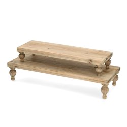 STORT OG LEKKERT PIDESTALL FAT I TRE, 54 X 20 CM