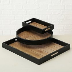 NYDELIG TREFAT MED HANKER, SORT MED TREFARGET BUNN, L 40 CM