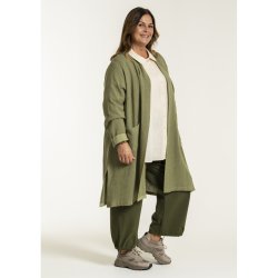 LEKKER LANG CARDIGAN I VISCOSE, GRNN