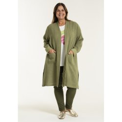 LEKKER LANG CARDIGAN I VISCOSE, GRNN