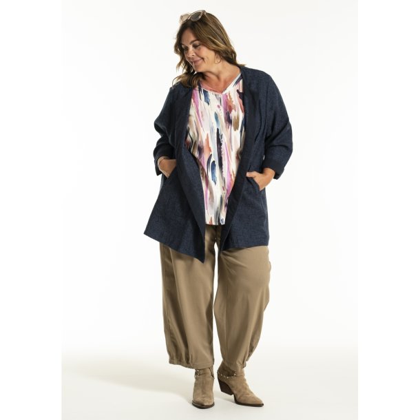 LEKKER CARDIGAN I VISCOSE, MRK BL,