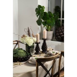 LEKKER LYSESTAKE TIL KUBBELYS, "KONGLE", H 22 CM