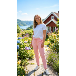 BUKSE MED SUPER STRETCH, ROSA