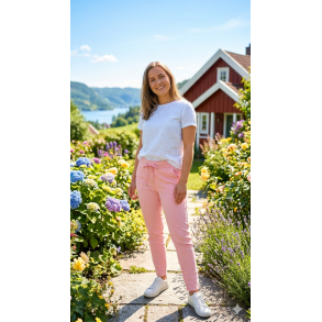 BUKSE MED SUPER STRETCH, ROSA