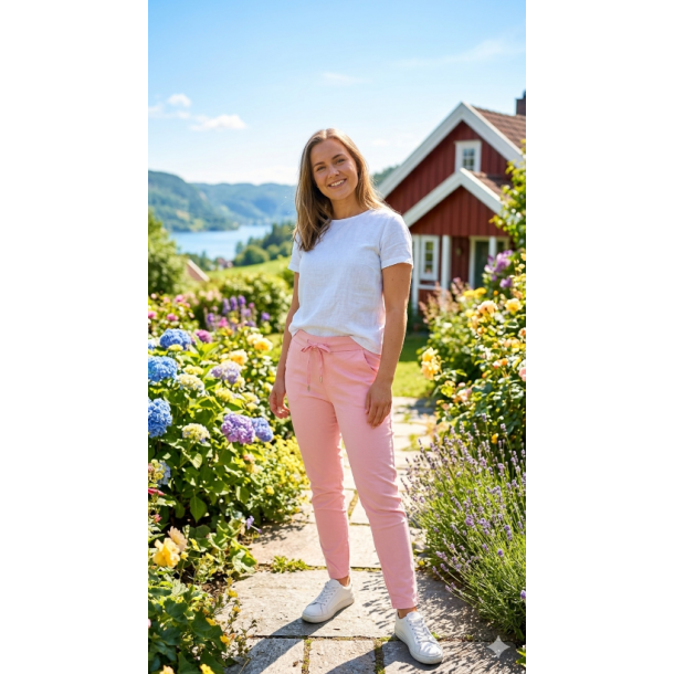 BUKSE MED SUPER STRETCH, ROSA