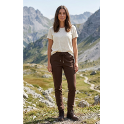 BUKSE MED SUPER STRETCH, VISCOSE, M�RK BRUN