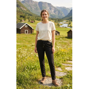 BUKSE MED SUPER STRETCH, VISCOSE, SVART