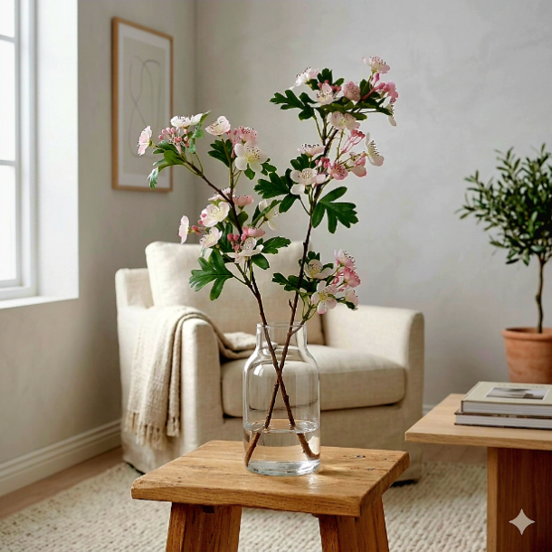 NYDELIG KIRSEB�RGREN, ROSA, H 76 CM