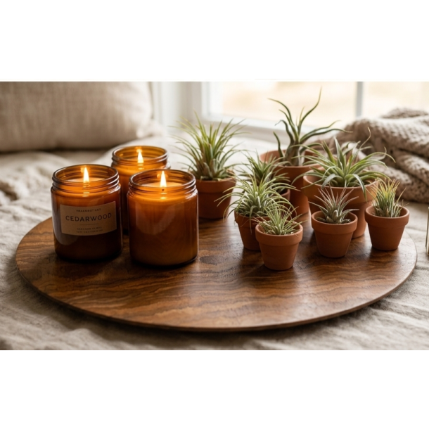 VAKKERT RUNDT FAT, 33 CM, BRUN