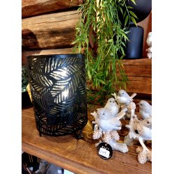 TRENDY BATTERI LAMPE, SVART, H 18 CM