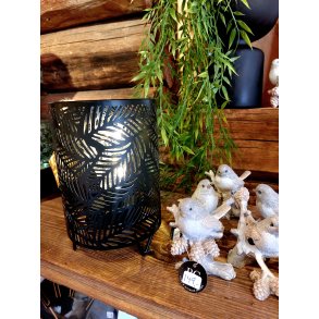 TRENDY BATTERI LAMPE, SVART, H 18 CM