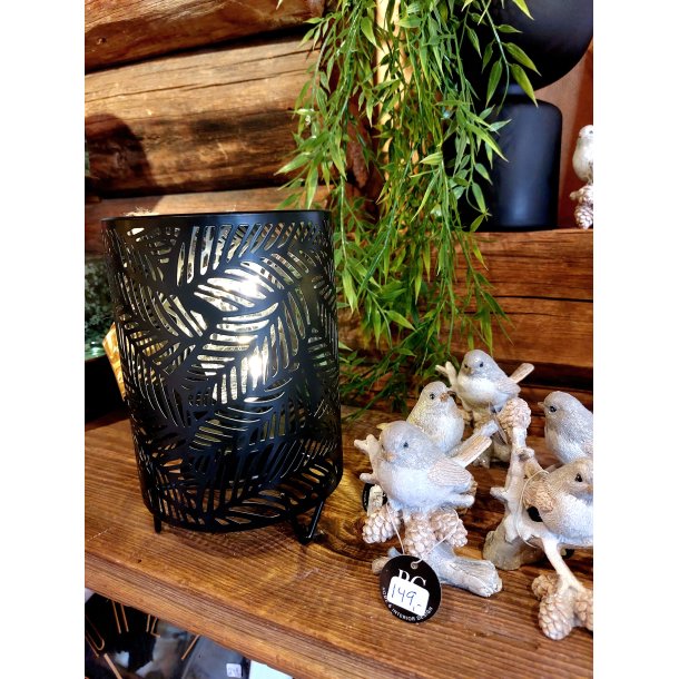 TRENDY BATTERI LAMPE, SVART, H 18 CM