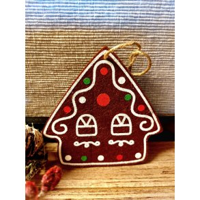 PEPPERKAKE FIGUR, HUS, 14 CM