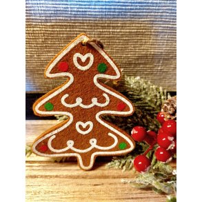 PEPPERKAKE FIGUR, JULETRE, 14 CM