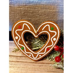 PEPPERKAKE FIGUR, HJERTE, 14 CM