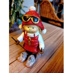 JULEBARN P SKI, JENTE, H 12 CM