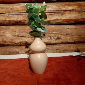 NYDELIG VASE, , H 16 CM, BEIGE