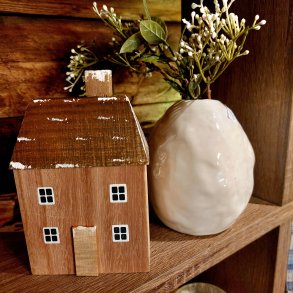 STILIG TREHUS, H 13 CM