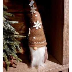 HY OG FLOTT NISSEGNOM, BRUN, H 26 CM