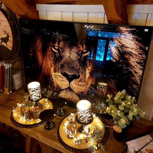 EKSKLUSIVT BILDE MED L�VEMOTIV, TEMPERERT GLASS, 70 X 105 CM