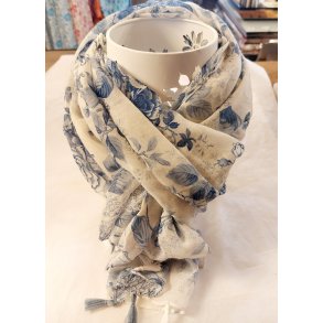 VAKKERT SKJERF, HVIT/BL�