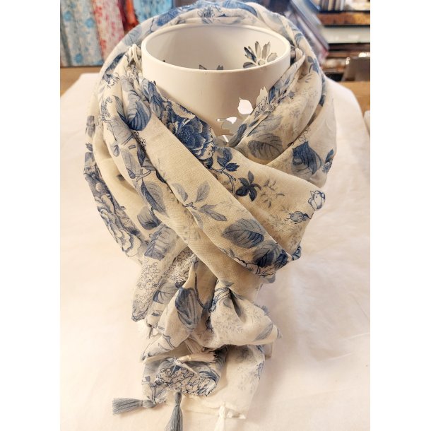 VAKKERT SKJERF, HVIT/BL�