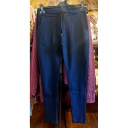 BUKSE MED SUPER STRETCH, VISCOSE, MARINEBL�