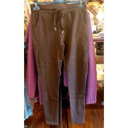 BUKSE MED SUPER STRETCH, VISCOSE, M�RK BRUN