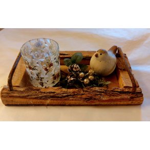 VAKKERT TREFAT, ANTIKK RESIRKULERT, 25 x 14 CM