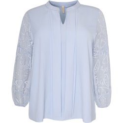 LEKKER BLUSE MED BLONDE ERMER, LYS BL�