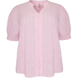 VAKKER BLUSE I BOMULL, ROSA