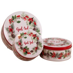 VAKKER KAKEBOKS "GOD JUL", 16 CM