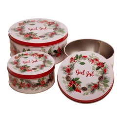 VAKKER KAKEBOKS "GOD JUL", 16 CM