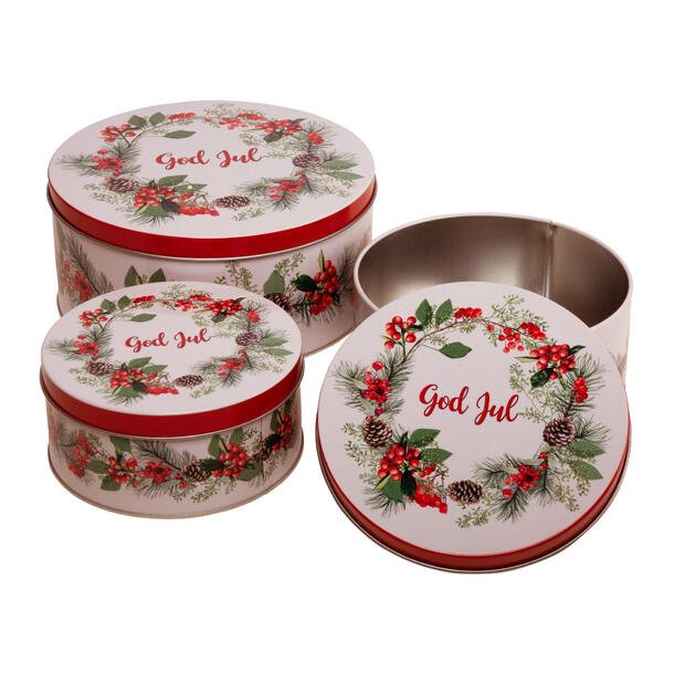 VAKKER KAKEBOKS "GOD JUL", 16 CM