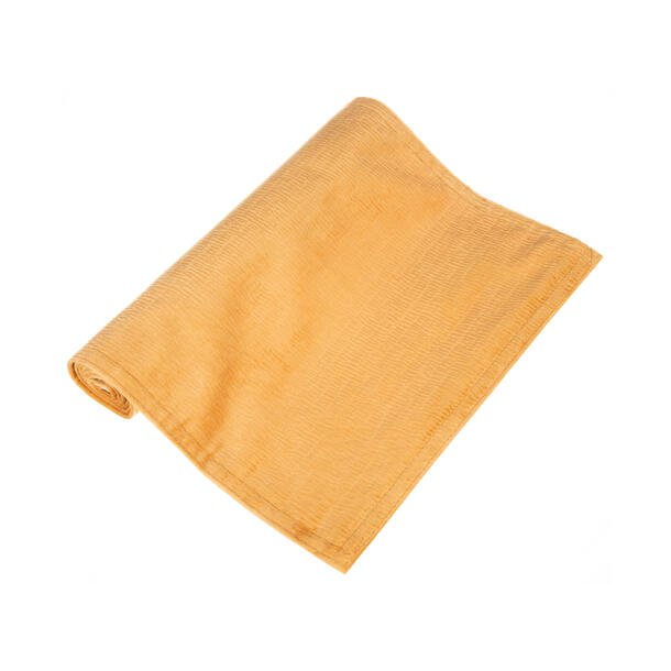 NYDELIG LPER I VELOUR, OKERGUL, 33 X 100 CM