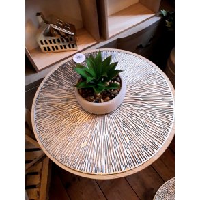 LEKKER RUND SPISEBRIKKE I PVC, SLVFARGET, 39 CM