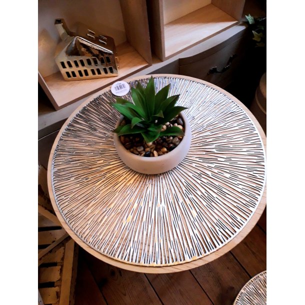 LEKKER RUND SPISEBRIKKE I PVC, SLVFARGET, 39 CM