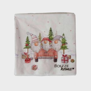 VAKKER JULESERVIETT, NISSER I BIL, LUNCH