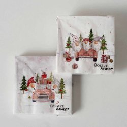 VAKKER JULESERVIETT, NISSER I BIL, LUNCH