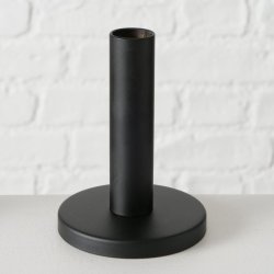 TRENDY LYSESTAKE I METALL, SVART, H 10 CM