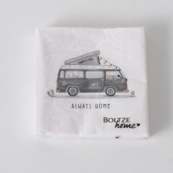 NYDELIG SERVIETT MED CAMPINGMOTIV, LUNCH