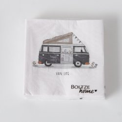 NYDELIG SERVIETT MED CAMPINGMOTIV, LUNCH