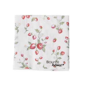 VAKKER SERVIETT MED JORDBR MOTIV, LUNCH