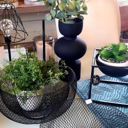 STILIG SKL I METALL, SORT,  24 CM