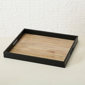 NYDELIG TREFAT MED HANKER, SORT MED TREFARGET BUNN, L 40 CM