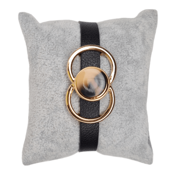 LEKKERT ARMBND MED MAGNETLS, SVART OG GULL