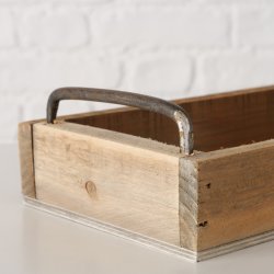 LEKKERT TREFAT MED METALL HANKER, 14 X 32 CM 