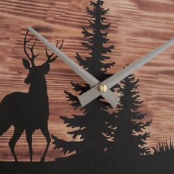 STILIG KLOKKE MED HJORTEMOTIV,  45 CM