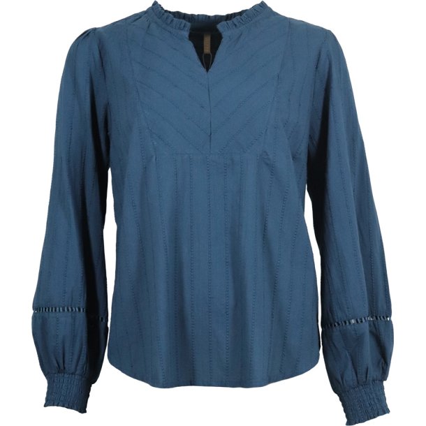 NYDELIG BLUSE I 100 % BOMULL, BL